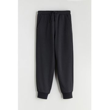 Pantaloni de trening cu captuseala din fleece - Gri antracit