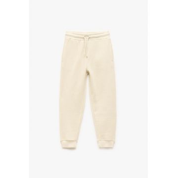 Pantaloni de trening cu snur de ajustare - Maro nisip