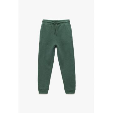 Pantaloni de trening cu snur de ajustare - Verde