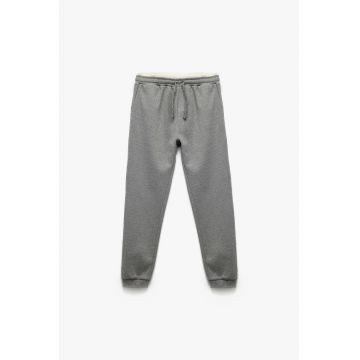 Pantaloni de trening cu snururi - Gri