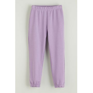 Pantaloni de trening din amestec de bumbac - Lila