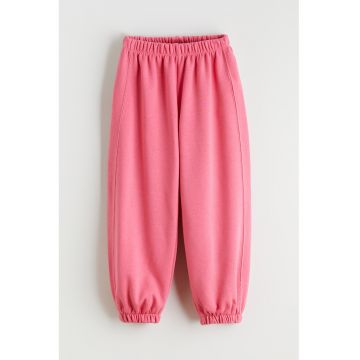 Pantaloni de trening relaxed fit cu talie elastica - Roz