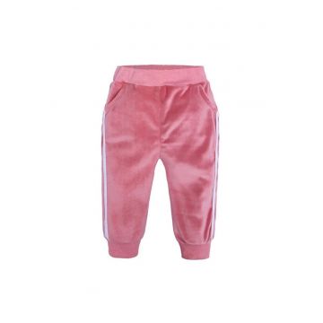 Pantaloni  Din Catifea - Uni - Casual - Fete - Roz