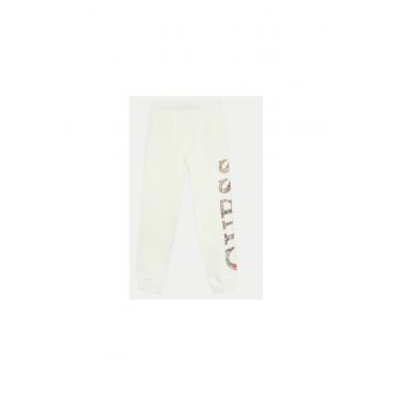 Pantaloni din trening din bumbac cu print logo