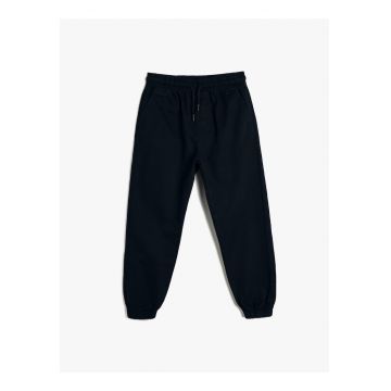 Pantaloni jogger din bumbac - Bleumarin -