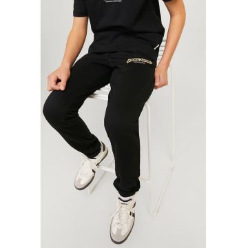 Pantaloni lejeri de trening cu talie ajustabila - Negru -