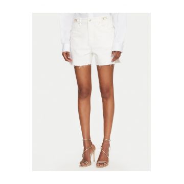 Pantaloni scurti din denim -  alb