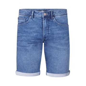 Pantaloni scurti din denim barbati  albastru - 100% bumbac