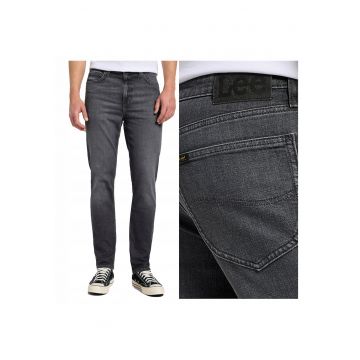 Blugi Barbati -  Austin - Slim Fit - Talie Medie - Fermoar - Lungi - 5 Buzunare - Bumbac - W30 L32 - Gri