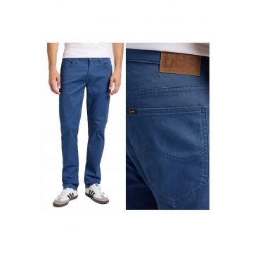 Blugi Barbati -  Daren Zip Fly - Straight Fit - Talie Joasa - Fermoar - Lungi - 5 Buzunare - Bumbac - W36-L30 US - Albastru