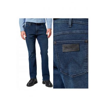 Blugi Barbati -  Horizon - Bootcut - Talie Medie - Fermoar - Lungi - 5 Buzunare - Bumbac - Albastru - Albastru