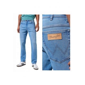 Blugi Barbati -  River - Fit - #ARG! - Fermoar - Lungi - 5 Buzunare - Bumbadwqfc - Albastru - Albastru