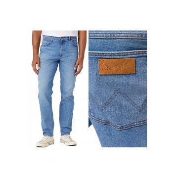 Blugi Barbati -  River - Straight Fit - #ARG! - Fermoar - Lungi - 5 Buzunare - Bumbac - W38-L34 US - Albastru