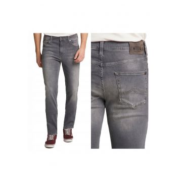 Blugi Barbati -  Tramper - Straight Fit - Talie Medie - Fermoar - Lungi - 5 Buzunare - Bumbac - W36 L32 - Gri