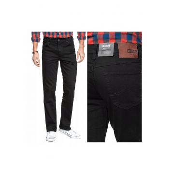 Blugi Barbati -  Tramper Tapered - Straight Fit - Talie Medie - Fermoar - Lungi - 5 Buzunare - Bumbac - W33-L30 US - Negru