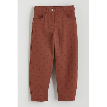 Blugi cu buline - Maro scortisoara