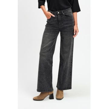 Blugi cu croiala ampla - Gri antracit