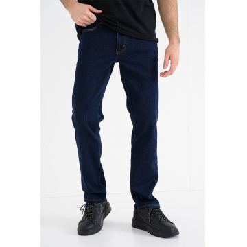 Blugi cu talie medie Washigton - Bleumarin