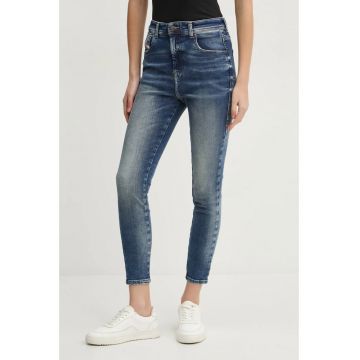 Blugi dama skinny  cu talie inalta Slandy - Denim Blue