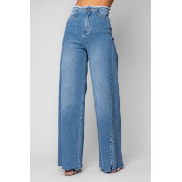 Blugi elastici largi Blue 20091