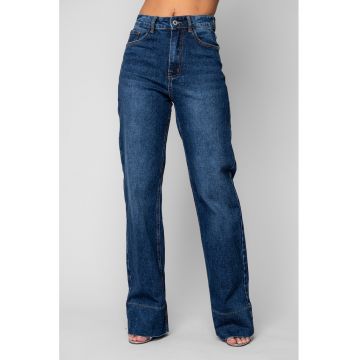 Blugi elastici largi Dark Blue 20086