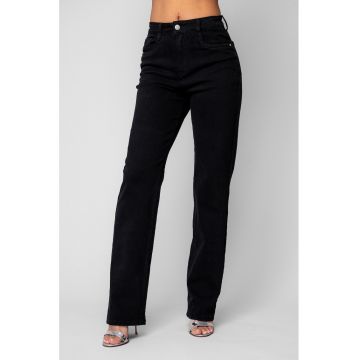 Blugi elastici regular Black 20017 - Negru