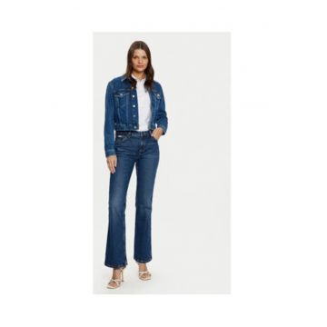 Blugi evazati cu talie medie