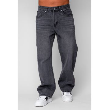 Blugi lungi drepti Black 19908 - Negru