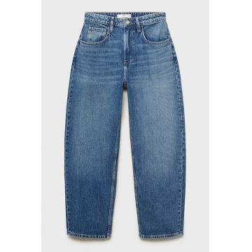 Blugi mom-fit - Albastru pastel