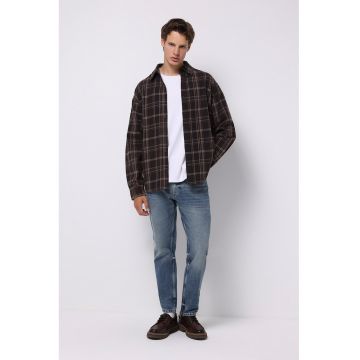 Blugi regular fit - Albastru melange