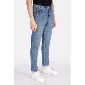 Blugi regular fit lungi cu buzunare - Albastru pastel