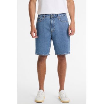 Blugi scurti din denim cu buzunare - Albastru