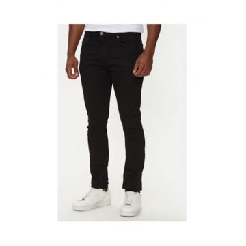 Blugi skinny cu detaliu logo