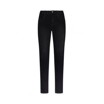 Blugi skinny cu talie inalta - Negru