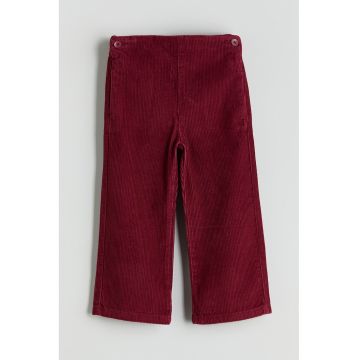 Pantaloni ampli de reiat - Visiniu