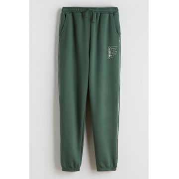 Pantaloni de trening cu imprimeu - Verde