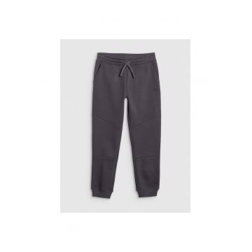 Pantaloni sport baieti -  bumbac/poliester - gri