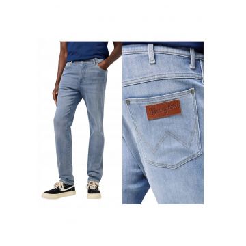 Spodnie Męskie  River Grey Light Klasyczne Bawełniane - Gri