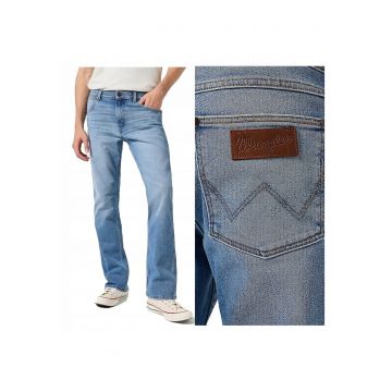Blugi Barbati -  Horizon - Bootcut - Talie Medie - Fermoar - Lungi - 5 Buzunare - Bumbac - W36-L32 US - Albastru