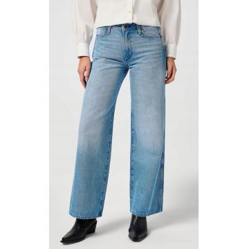 Blugi dama  palazzo - bumbac - albastru