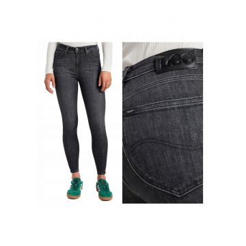 Blugi Dama -  Scarlett High Zip - skinny fit - 5 buzunare - gri -