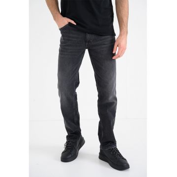 Blugi drepti din material termoizolant Tramper - Gri inchis