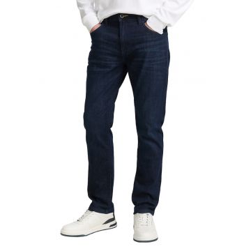 Blugi regular fit cu talie medie - Bleumarin