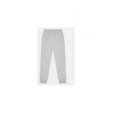 Pantaloni fete -  303943370 - Bumbac/Poliester - Gri - Gri