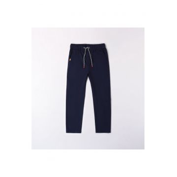 Pantaloni sport cu snur pentru baieti -  0.8673 - Albastru inchis