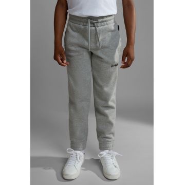 Pantaloni sport cu talie ajustabila Box - Gri melange