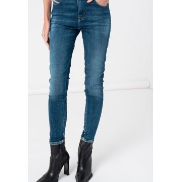 Blugi skinny cu talie inalta D-Slandy