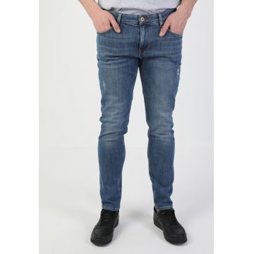 Blugi slim fit cu aspect decolorat Danny